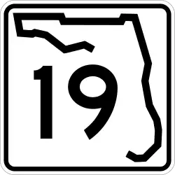 Straßenschild der Florida State Road 19