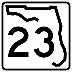 Straßenschild der Florida State Road 23