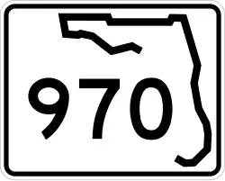 Straßenschild der Florida State Road 970