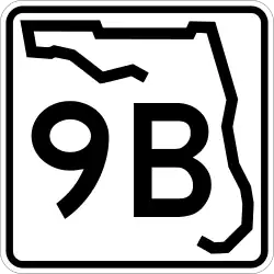 Straßenschild der Florida State Road 9B
