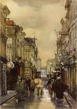 Floris Arntzenius (undatiert): Spuistraat in Den Haag, Privatbesitz.