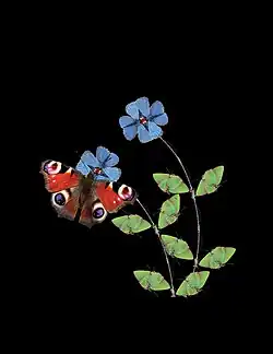 Fotocollage aus Insektenfotografien