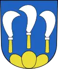 Wappen von Flurlingen, Schweiz (3 Messer auf Dreiberg)