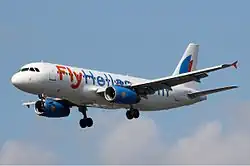 Ein Airbus A320-231 der Fly Hellas