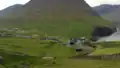Blick auf Viðareiði von Norden