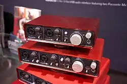 2014: Focusrite Scarlett (externes USB-Gerät)