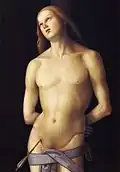 Heiliger Sebastian eines Nacheiferers von Perugino, um 1500