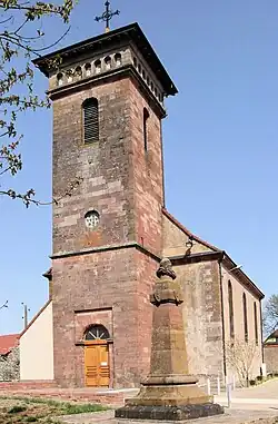 Westseite der Kirche