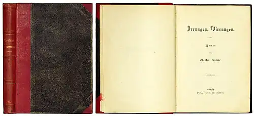 Irrungen, Wirrungen, Titelblatt der ersten Buchausgabe