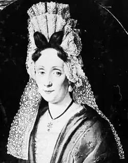 Fontange, Anfang 18.&nbsp;Jahrhundert