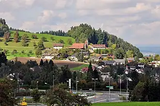 Forch mit Südostflanke (rechts oben das Hotel „Wassberg“)