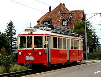 BDe 4/4 10 im Mai 2007 auf der Neuen Forch