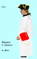 Régiment de Forez von 1734 bis 1757