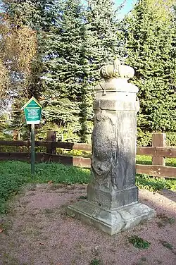 Forstvermessungs-Denkmal von 1740 in Spechtshausen