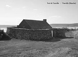 Das kleine Fort de Vauville, die Unterkunft von Louise: ⊙49.635722222222-1.8512222222222