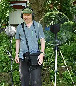 Frank Wendeberg bei Aufnahmen in der Natur