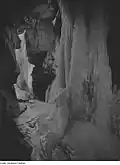 Winterliche Vereisung in der Amselfallhöhle um 1965