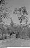 Blick auf die Lutherkirche 1953 (Fotografie von Renate und Roger Rössing)