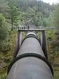 Druckleitung des Wasserkraftwerks