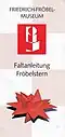 Faltblatt Fröbelstern mit weiterem Logo des Museums