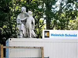 Denkmal während des Restaurierens (2017)