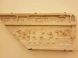 Im Text erwähntes römisches Relief mit ägyptischer Tanzszene, um 100 n. Chr.