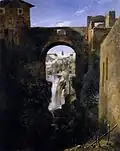 Brücke des San Rocco und Großer Wasserfall bei Tivoli von François-Marius Granet