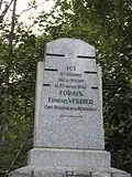 Stele für Francois Verdier an seinem Hinrichtungsort im Forêt de Bouconne