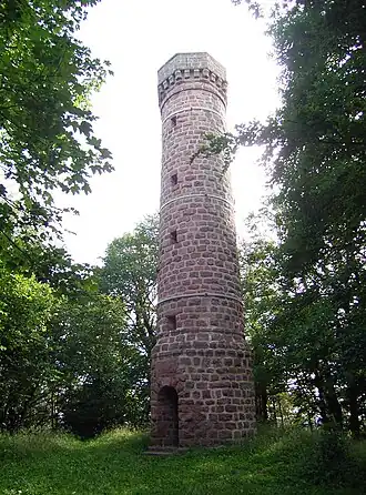Der Mündel-Turm auf dem Heidenkopf
