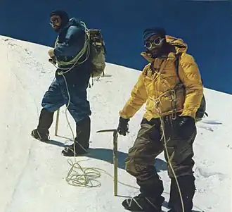 Franco Alletto und Paolo Consiglio bei der Erstbesteigung des Saraghrar I