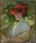 Frank Duveneck: Lady with a Red Hat (Portrait of Maggie Wilson)