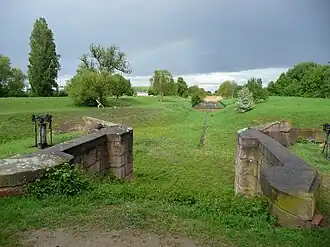 Rest der Schleuse zum Frankenthaler Kanal