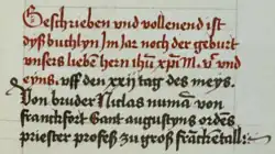 Seite 236 des Cod. Pal. germ. 440 (Tagzeiten vom Leiden Christi und Tagzeiten Mariä)[8]