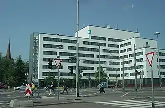 Nach dem Umbau: Studentenheim Alvarium, ehemals Headquarters (2013)