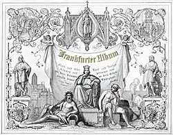 Titelblatt des Frankfurter Albums von Johann Baptist Sonderland, 1845