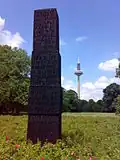 Schrift-Stele (1968), Grüneburgpark, Frankfurt am Main