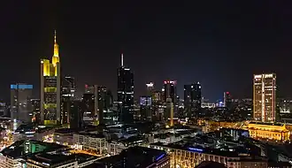 Blick von Osten über das Bankenviertel