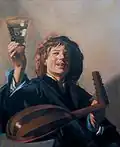 Frans Hals: Lautenspieler mit Weinglas in der Hand, um 1625–1626, Guildhall Art Gallery, London