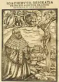 Joachim II. Kurfürst von Brandenburg, den gekreuzigten Christus anbetend (1562)