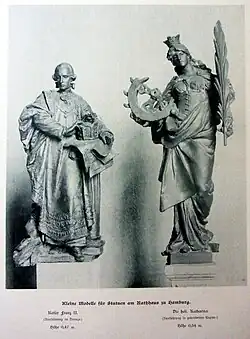 Die kleinen Modell für die beiden Figuren