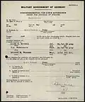 Verfügungsbefehl für Franz Leitner, Military Government of Germany, 2. Mai 1945