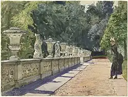 Promenade im Park von Sanssouci (1885), National Gallery of Art, Washington D.C.