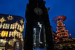 „paradies 0.9“, Lichtinstallation von Franz Betz, um Weihnachten 2012