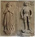 Anna Zingel († 1407) und Ritter Balthasar v. Zindel († 1496).