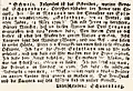 Meldung des Siegers in der Allgemeinen Zeitung vom 9. März 1798