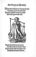 Wasserträgerin (Eine Magd zu Danzig, aus Frauen-Trachtenbuch, 1586)