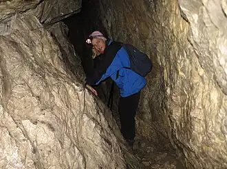 Frauenmauerhöhle, Engstelle