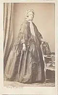 Frauenporträt, Carte de Visite vor 1863