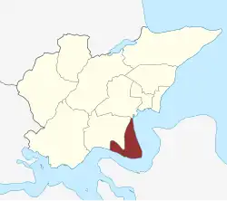 Lage des Lyng Sogn in der Fredericia Kommune