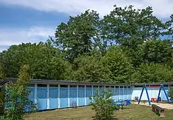 Holzumkleiden aus der Frühzeit des Bades